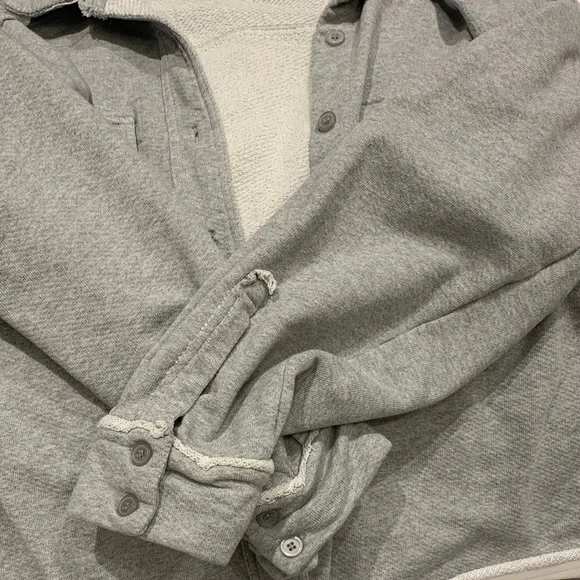 Gray Button-Up Shacket - Picture 2 of 2